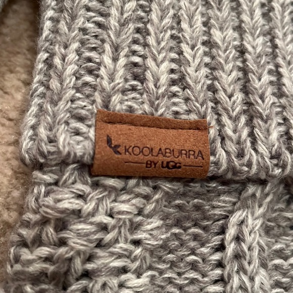 Koolaburra by UGG Carla Cable Knit Christmas Stocking, Gray NWT - Picture 2 of 11